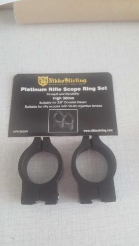 Nikko Stirling 30mm High Ring Set 9-11mm